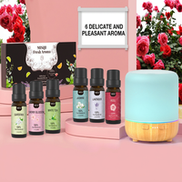 Ensemble de 6 Huiles Essentielles Florales ODM OEM : Lavande, Rose, Jasmin, Thé Blanc, Gardénia, Fleur de Cerisier – Diffuseur Écologique pour Spa et Parfumerie