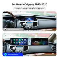 Автомагнитола MOOKAKA 12.3" + 4.99" + 12.3" для Honda Odyssey 2005-2010 с Android, GPS-навигацией, беспроводным CarPlay и интерактивным экраном