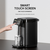 Distributeur d'eau chaude instantanée de bureau noir 5,0 L avec affichage LED tactile et indicateur de niveau d'eau, le plus vendu pour studio d'architecture moderne