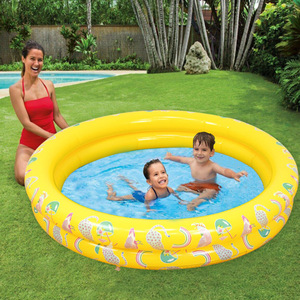 Inflatable Swimming Pool For Kids Outdoor Lawn Water Play Pineapple Design Second Ring Pool Family Use - Product Image 1