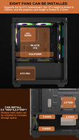 Masaüstü bilgisayar AMD 3000 3200G 2-çekirdek 4-konuları 8GB DDR4 250 MHz M-ATX GB SSD oyun Pc kasa