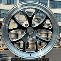 Jantes forgées monobloc à déport profond de 18, 19, 20 pouces, 5*114.3 5*120, noires avec lèvre usinée, pour voitures particulières Camaro F-150 Challenger