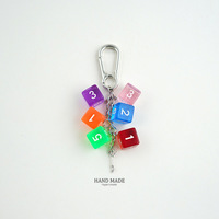 Nouveau Porte-clés Billard Star 2026, Dés Porte-bonheur Rose Y2K, Pendentif Étoile, Breloques de Sac, Anneau de Clés
