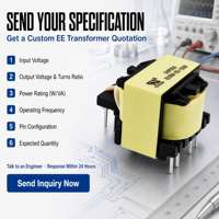 Transformateur à ferrite de type vertical 1,6 mH EE16, transformateur SMPS élévateur/abaisseur, fournisseur de transformateurs haute fréquence
