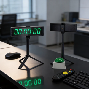 Timer Digitale LED Portatile per Palestra e Fitness <span class=keywords><strong>con</strong></span> Telecomando, Pulsante e Supporto da Tavolo - Product Image 1