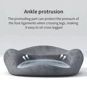 Coussin de méditation en mousse à mémoire de forme et chaise de sol, Zafu ergonomique pour le soulagement des genoux et des hanches, coussin de <span class=keywords><strong>yoga</strong></span> antidérapant pour une meilleure <span class=keywords><strong>posture</strong></span> - Product Image 3