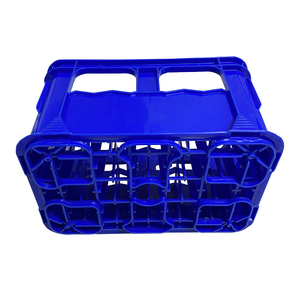 Porte-bouteilles en plastique pour 24 bouteilles, caisse à bouteilles empilable à vendre - Product Image 6