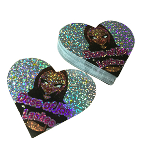 Etiqueta holográfica personalizada, pegatina holográfica decorativa de brillo dorado o plateado - Product Image 6