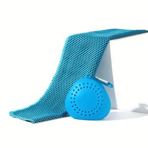 Ice-Cold Adult Solid Color Machine Washable Cold Feeling Outdoor Sports Cooling Quick-Drying Sweat-Wiping Polyester <b>Towel</b> - Product Image 6