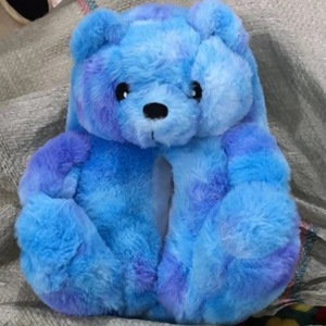 Ciabatte invernali <span class=keywords><strong>orso</strong></span> cartone animato calde carine orsacchiotto scarpe da casa per interni oversize - Product Image 4