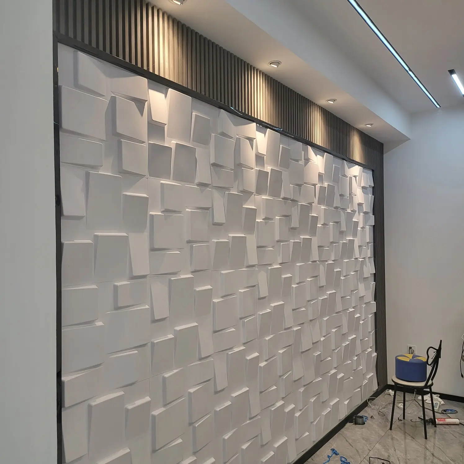 Panel 3D Dinding PVC Pabrikan Profesional Kualitas Baik untuk Stiker Dinding Dekoratif
