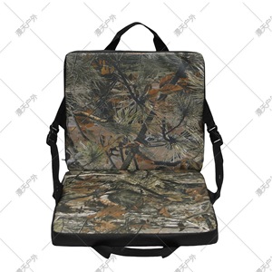 Outdoor Folding Seat Cushion Camouflage 600D Oxford Cloth Camping Hunting <b>Chair</b> Pad Rectangular Dried Leaves Pattern - Product Image 2