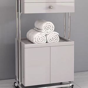 Chariot de salon de beauté roulant, design luxueux, chariot à outils, chariot de manucure, organisateur moderne, carrito con ruedas, mobilier de salon - Product Image 5