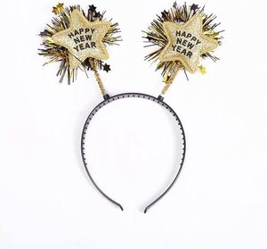 Artículos para Fiestas, Recuerdos, Accesorios de Disfraces para Niños, Diadema de Estrella de Cinco Puntas de Seda, Feliz Año Nuevo - Product Image 2