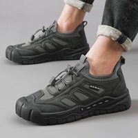 Chaussures pour hommes, nouveau style printemps, personnalisées, confortables, antidérapantes, à semelle épaisse, résistantes à l'usure, chaussures de randonnée polyvalentes, chaussures de papa