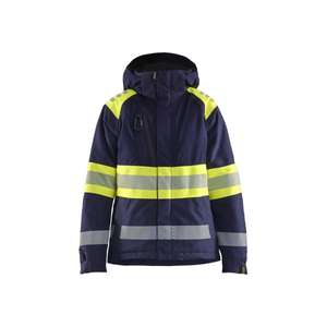 BLAKLADER - 447019778933XL Chaqueta de invierno Hi-Vis para mujer Azul marino/Amarillo-EAN 7330509849491 ROPA DE TRABAJO DE 2017 - Product Image 1