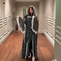Robe de soirée Abaya Zaynab, robe Abaya musulmane, mode imprimée, nouveau modèle, robe de soirée Abaya noire de Dubaï