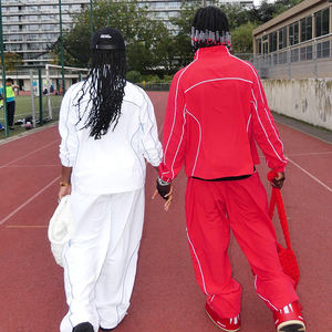 <span class=keywords><strong>Fabricantes</strong></span> de Chándales Personalizados, Chaqueta Cortavientos Transpirable con Pedrería, Conjunto Deportivo de Dos Piezas, Ropa Deportiva Reflectante para <span class=keywords><strong>Hombre</strong></span> - Product Image 3