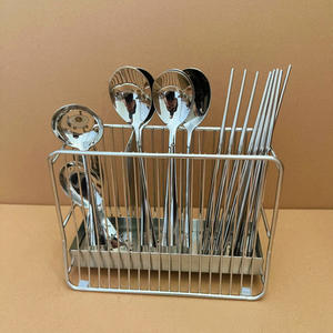 กล่องเก็บตะเกียบสแตนเลส 304 ติดผนัง ใช้ในครัวเรือน - Product Image 2