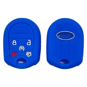 Vente en gros de housses de protection <span class=keywords><strong>pour</strong></span> clés en silicone souple à 5 boutons <span class=keywords><strong>pour</strong></span> Ford F-150 Raptor Edge Mustang Explorer Kuga - Product Image 2