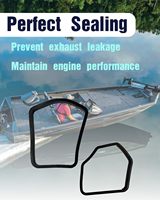 Kit de joints d'échappement supérieur et inférieur pour moteur hors-bord Johnson Evinrude |   75-300 HP, joints d'étanchéité du boîtier d'échappement de la boîte de vitesses, remplace 320936 320961