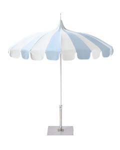 Parasol de jardin de luxe pliable en fer à 16 baleines, design européen moderne de style pagode, imperméable, pour usage extérieur, salle de sport et cuisine - Product Image 1