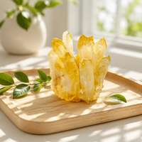 Amas de Cristaux Naturels Bruts d'Améthyste, de Citrine, de Quartz Vert et Blanc, Spécimen Minéral, Diffuseur d'Arômes Détoxifiant, Cristal Monostratique