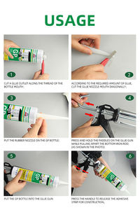 مادة لاصقة سيليكونية آمنة لأحواض السمك عالية القوة لاصق زجاج للأحواض الكبيرة والنوافذ غير سام ومقاوم للعفن - Product Image 5