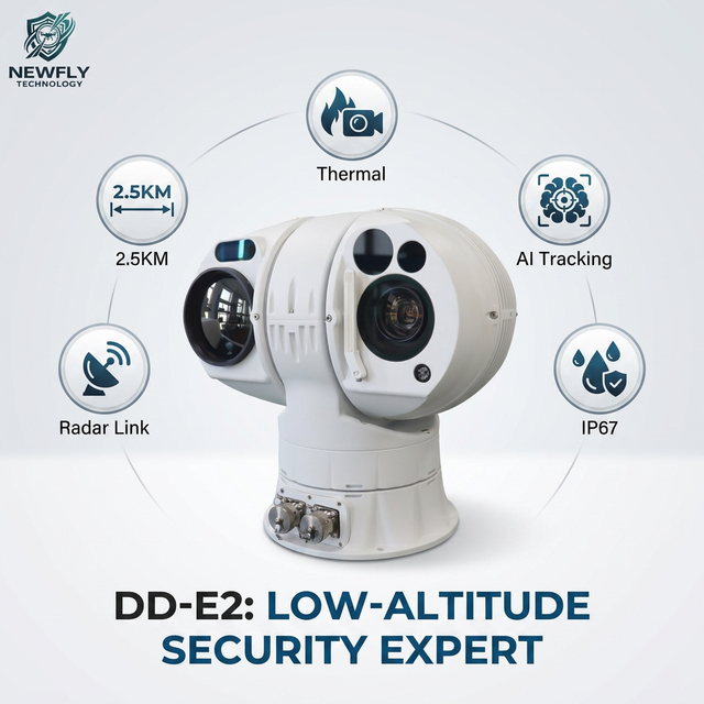 Intelligent EO/IR Gimbal 2.5KM Long Range Miniature Thermal Camera System for Drone Detection & Tracking