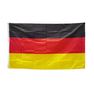 NUOXIN Wholesale Cheap Custom Flags 100% Polyester Silk Screen German Flags 3x5ft German Flag With Brass Grommet