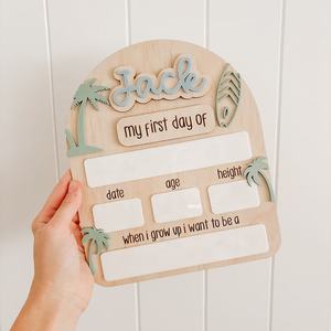 Letrero Acrílico Personalizado para Primer Día, Último Día, Hello World, Baby Back School, Decoraciones para Fiesta de Cumpleaños de Bebé, Regalos de Recuerdo - Product Image 5