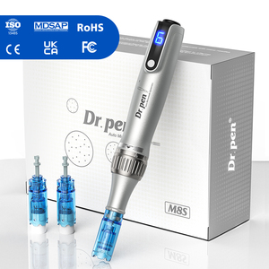 เครื่องไมโครนีดเดิลแบบมือถือรุ่นใหม่ Dr.pen M8S สีดำ&ทอง พร้อมตลับป้องกันการไหลย้อนกลับ สำหรับใบหน้าและร่างกาย - Product Image 1