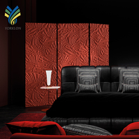 YKTB5013 luxe 3D/5D moderne 5013 plafond mur papier peint insonorisé en relief Non tissé tissus fleur PE mousse acoustique hôtels