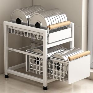 Ensemble de rangements coulissants pour armoire de cuisine, étagères et tiroirs de rangement pour épices, vente en gros - Product Image 1