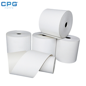 Rouleaux de papier thermique transparent personnalisés en gros 57x30mm 48gsm pour terminaux de paiement mobiles PDA et reçus de caisse - Product Image 1