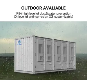 YULI 100kWh 500kWh 1MWh 2MWh Solar Power System Lithium Battery Energy Storage Systems Utility Energy Storage Container Ess