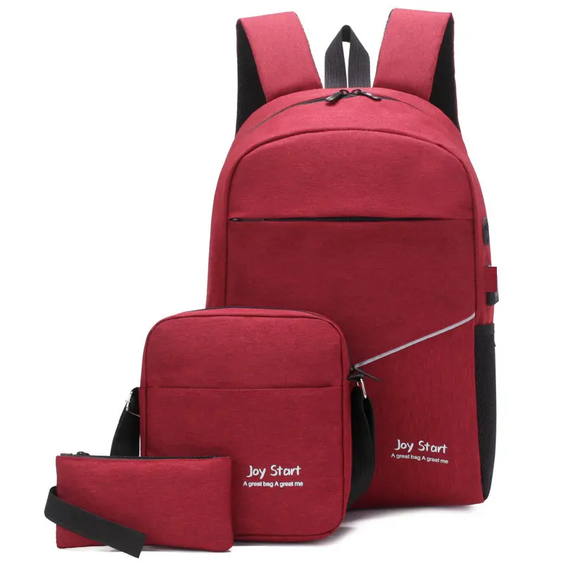 2023 Dreiteiliger Rucksack neues Produkt Freizeit schüler Schult asche Laptop tasche Sport rucksack