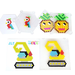 Factory Price Low MOQ Educational 3D 5mm DIY Keychain Water Magic Puzzle <b>Beads</b> EVA Material Aqua <b>Fuse</b> <b>Beads</b> for Children - Product Image 2