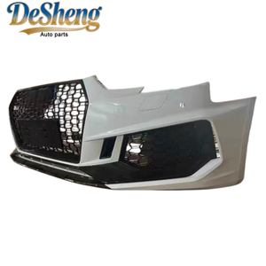 Matériel PP de haute qualité, pour <span class=keywords><strong>Audi</strong></span> A4, <span class=keywords><strong>S4</strong></span>, mise à niveau vers kit carrosserie RS4, pare-chocs avant, phares, calandre, spoiler avant. Facile à installer. - Product Image 6