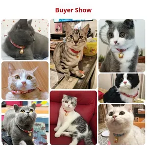 <span class=keywords><strong>Collar</strong></span> Ajustable para Gatos con Campana, <span class=keywords><strong>Collar</strong></span> Ligero y Suave para Mascotas, Antipérdida, Decorativo para Gatos y Gatitos, Accesorios para Mascotas - Product Image 3