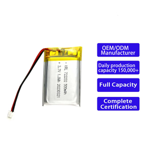 Bateria Lipo Compacta de Baixa Autodescarga 722232 3.7V 500mAh para Câmera Veicular e Gravador de Vídeo Automotivo - Célula de Polímero de Lítio - Product Image 1