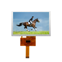 Pantalla LCD TFT IPS de 5 pulgadas, LVDS, 800*480 HD, 1200 nits, para uso en exteriores, control industrial