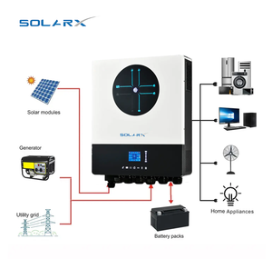 Inversor de Cadena Ultra de 11KW, 48VDC a 230VAC, Onda Sinusoidal Pura, Salida Única, Inversor Solar Fuera de Red, BMS, 93% de Eficiencia - Product Image 1