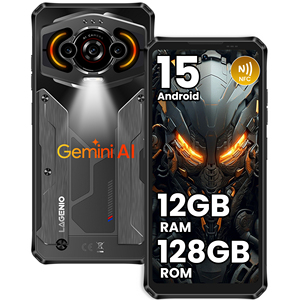 โทรศัพท์มือถือ LAGENIO Panther 1 รุ่นทนทาน ขนาด 6.7 นิ้ว ความจุ 4+128GB กล้องหลัง 13MP ระบบปฏิบัติการ Android 15 แบตเตอรี่ 5150mAh รองรับการชาร์จเร็ว 18W - Product Image 1