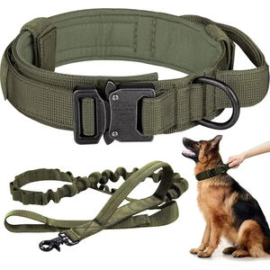 Hoge Kwaliteit Gewogen Bruin Zwart Groen Jacht Training Tactische Hondentrainingshalsband En Met Riem Duitsland - Product Image 1