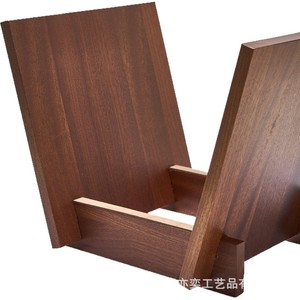 Support de disques en bois massif, rangement de bureau pour vinyles, CD et livres, organisateur de présentation à 1 niveau - Product Image 5