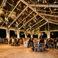 Tente Chapiteau Premium en Aluminium 6m-50m de Portée, Personnalisable, avec Parois en PVC Transparent Imperméable pour Mariages, Expositions, Entrepôts