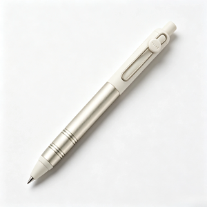 Uniball ZENTO Flow Series <b>Retractable</b> Ballpoint <b>Pen</b> 0.38/0.5mm Tip Black Ink School Office Use Multiple Sizes Matte Metal Colors - Product Image 1