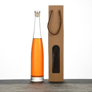 Offre Spéciale Bouteille de <span class=keywords><strong>Gin</strong></span> Écologique de Qualité Alimentaire Super Flint Sérigraphiée à Col Long Personnalisée en Liège Transparent 200ml 375ml 500ml 750ml - Product Image 3