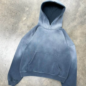 Sweat-shirts à capuche personnalisés pour hommes 100 % coton, collection automne, écologiques, coupe oversize, streetwear épais, service OEM - Product Image 6